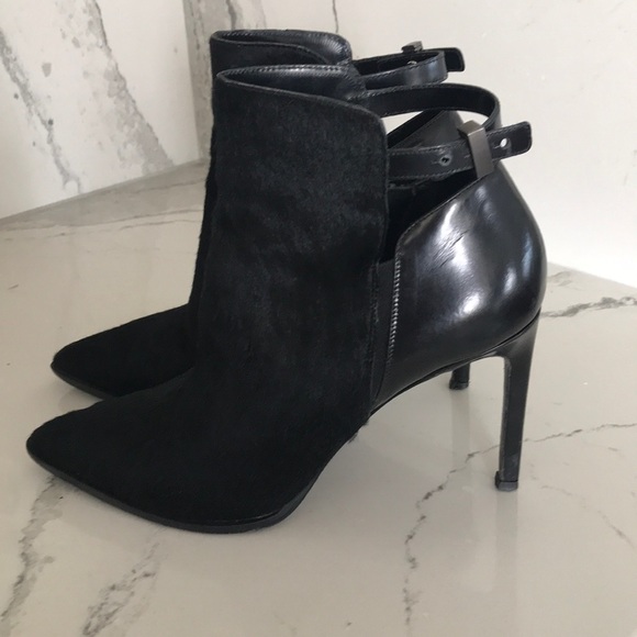 Vince Shoes - Vince black pony hair bootie